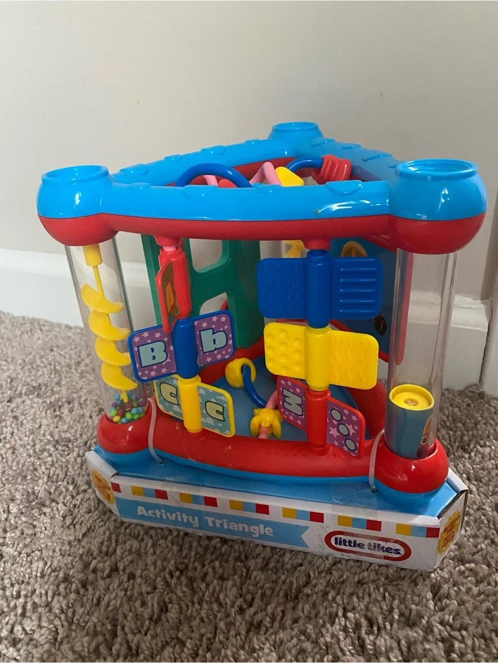 Little Tikes Colorful Activity Triangle Toy - Blue, Red, Yellow, Green